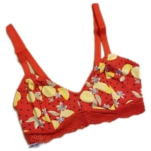 Free People Intimately Mari Red Bralette X-Small